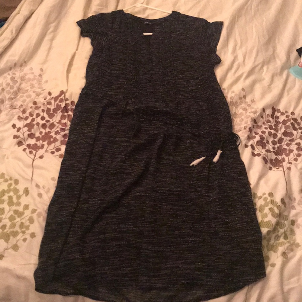 Black flutter dress
